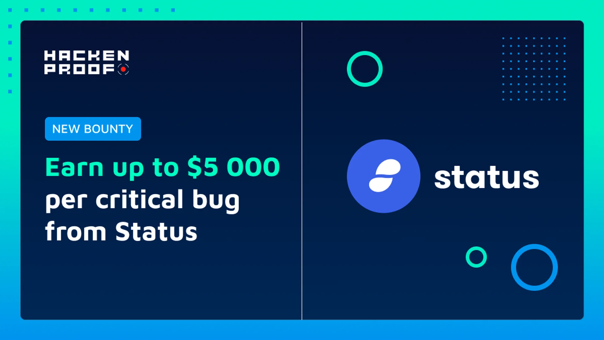 [New Bug Bounty] Status Has Launched Bug Bounty With Up to 5,000