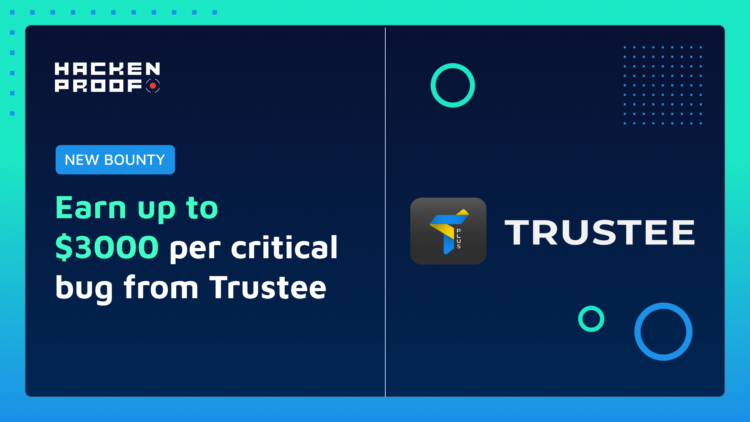 New Bug Bounty] Trustee Plus Has Launched Bug Bounty With Up to $3,000  Reward Per Critical Vulnerability